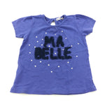 'Ma Belle' Blue T-Shirt - Girls 9-12 Months