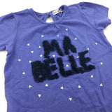 'Ma Belle' Blue T-Shirt - Girls 9-12 Months