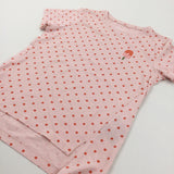 Ice Lolly Spotty Red & Peach T-Shirt - Girls 9-10 Years