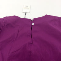 **NEW** Purple Cotton Blouse - Girls 9-10 Years