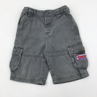 Grey Cargo Shorts - Boys 18-24 Months