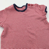 Red & White Striped T-Shirt - Girls 12-18 Months