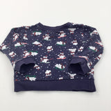 Polar Bears & Snowflakes Navy Long Sleeve Christmas Top - Boys/Girls 9-12 Months