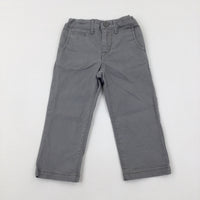 Grey Trousers With Adjustable Waist - Boys 18-24 Months
