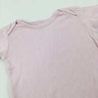 Pink Cotton Bodysuit - Girls 18-24 Months