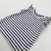 Navy Striped T-Shirt - Girls 18-24 Months