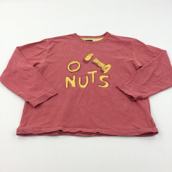 'Nuts' Red Lightweight Sweatshirt - Boys 11-12 Years