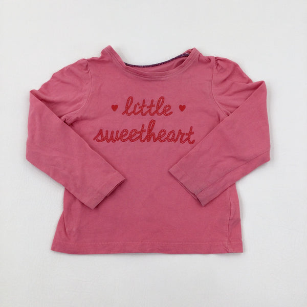 Little Sweetheart' Pink Top - Girls 18-24 Months