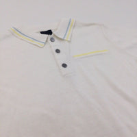 Cream Lightweight Knitted Long Polo Shirt - Boys 11-12 Years