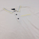 Cream Lightweight Knitted Long Polo Shirt - Boys 11-12 Years