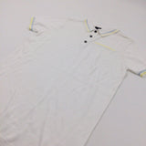 Cream Lightweight Knitted Long Polo Shirt - Boys 11-12 Years