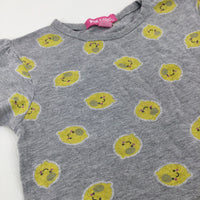 Lemons Grey Dress - Girls 18-24 Months