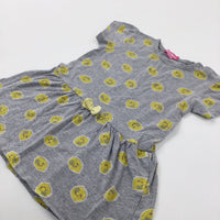 Lemons Grey Dress - Girls 18-24 Months