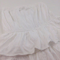 White Layered Lightweight Jersey Skirt - Girls 11-12 Years