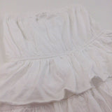 White Layered Lightweight Jersey Skirt - Girls 11-12 Years