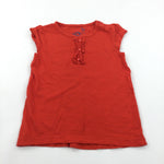Red Tunic Top with Frill Detail - Girls 12-18 Months