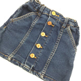 Denim Skirt with Adjustable Waist - Girls 4-5 Years