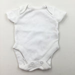 White Short Sleeve Bodysuit - Boys/Girls Early Baby
