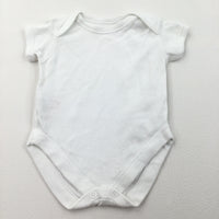 White Short Sleeve Bodysuit - Boys/Girls Newborn