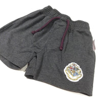 Harry Potter Hogwarts Badge Charcoal Grey Jersey Shorts - Boys 18-24 Months