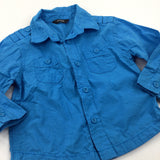 Blue Cotton Shirt - Boys 12-18 Months