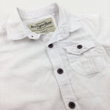 White Cotton Shirt - Boys 9-12 Months