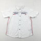 'Urban Patrol' White Short Sleeve Shirt - Boys 6 Years