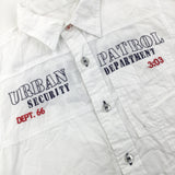 'Urban Patrol' White Short Sleeve Shirt - Boys 6 Years