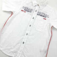 'Urban Patrol' White Short Sleeve Shirt - Boys 6 Years