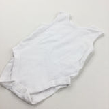 White Sleeveless Bodysuit - Boys/Girls 9-12 Months