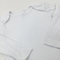 White Cotton Bodysuit - Boys 2-3 Years