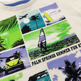 **NEW** 'Palm Springs' Colourful Trees Beige T-Shirt - Boys 2-3 Years