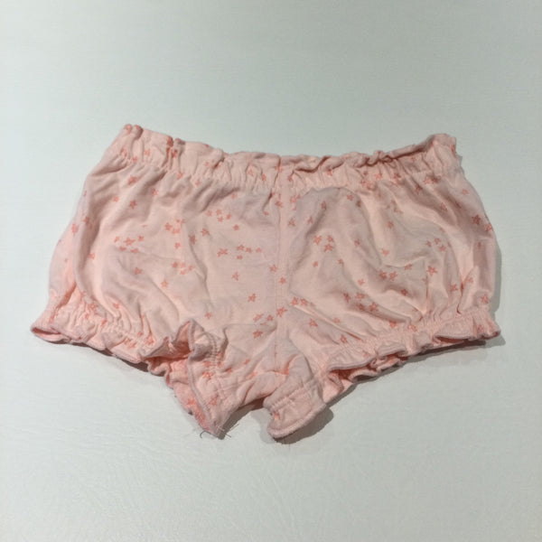 Stars Pink Jersey Shorts - Girls 12-18 Months