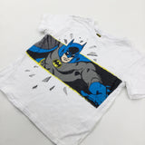 Batman White Cotton T-Shirt - Boys 2-3 Years