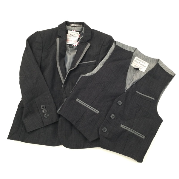 Dark Grey Blazer & Waistcoat Set - Boys 4 Years