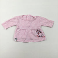 Marie Pink Long Sleeve Top - Girls Newborn