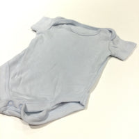 Blue Short Sleeve Bodysuit - Boys Newborn - Up To 1 Month