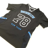 'Brooklyn 78' Black Basketball Style Sports T-Shirt - Boys 4-6 Years
