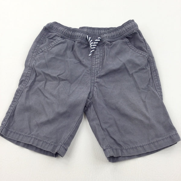 Grey Lightweight Cotton Shorts - Boys 12-18 Months