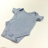 Blue Short Sleeve Bodysuit - Boys Tiny Baby