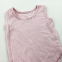 Pink Sleeveless Bodysuit - Girls 0-3 Months