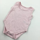 Pink Sleeveless Bodysuit - Girls 0-3 Months