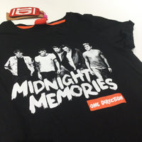 'Midnight Memories One Direction' Black Tunic Top - Girls 11-12 Years