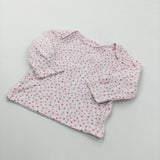Spotty Pink Long Sleeve Top - Girls 3-6 Months