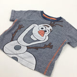 'Olaf' Frozen Navy & White Striped T-Shirt - Boys 12-18 Months