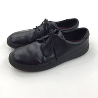 Black Lace Up Shoes - Boys - Shoe Size 3G