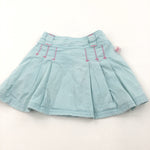 Blue Cotton Twill Skirt - Girls 12-18 Months
