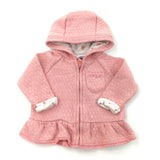 Pink Zip Up Hoodie - Girls 3-6 Months