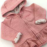 Pink Zip Up Hoodie - Girls 3-6 Months