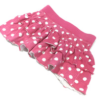 Pink & White Spotty Jersey Ra-Ra Skirt - Girls 9-12 Months